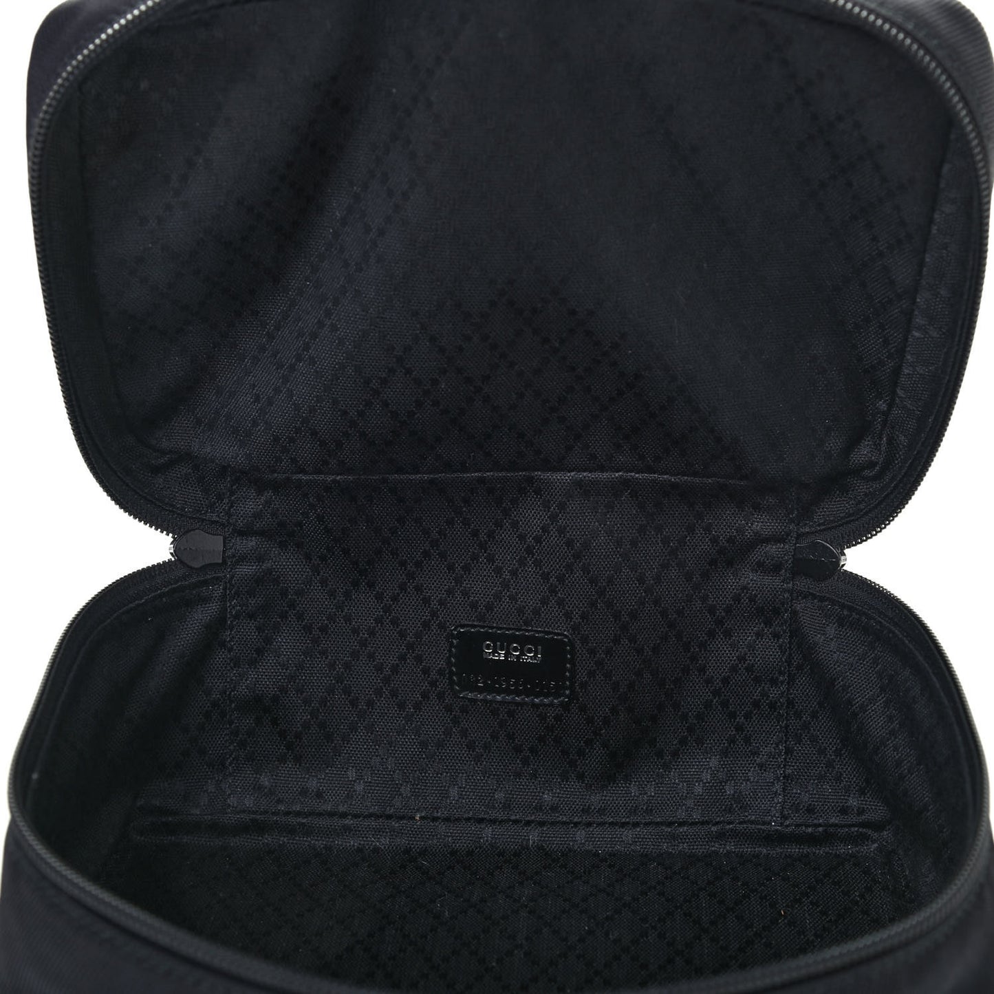 Nylon Bamboo Vanity Case Black