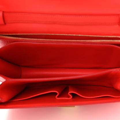Celine Goatskin Medium Classic Box Flap Bag Alizarin 5 of 11