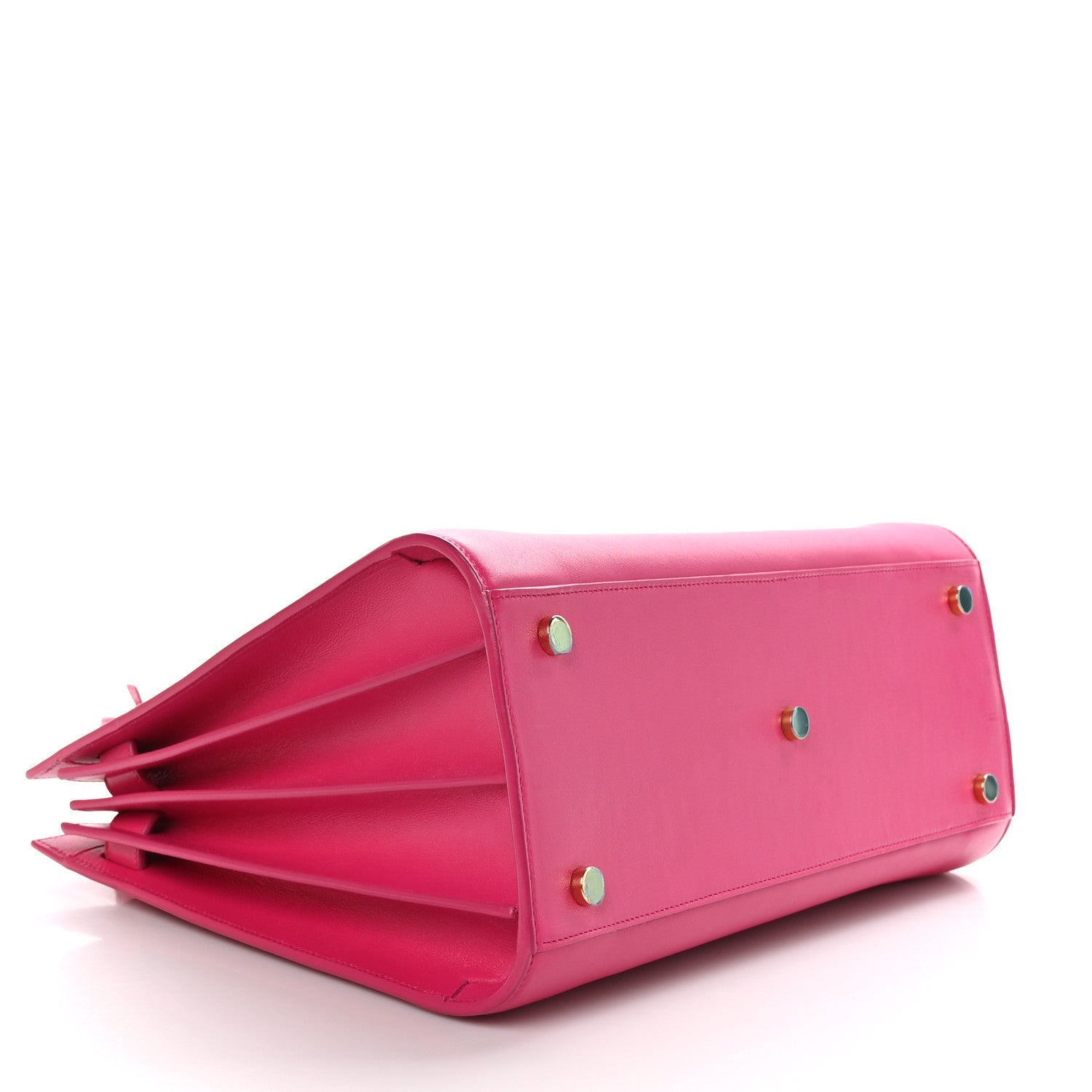 Saint Laurent Calfskin Small Sac De Jour Lipstick Fuchsia 4 of 10