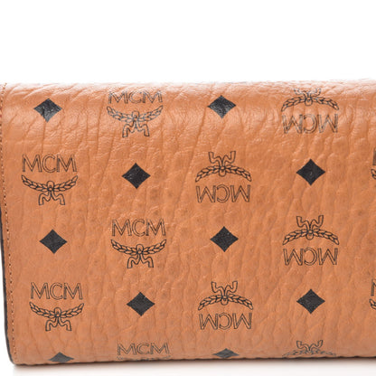 MCM Visetos Tri-Fold Wallet Cognac 9 of 11