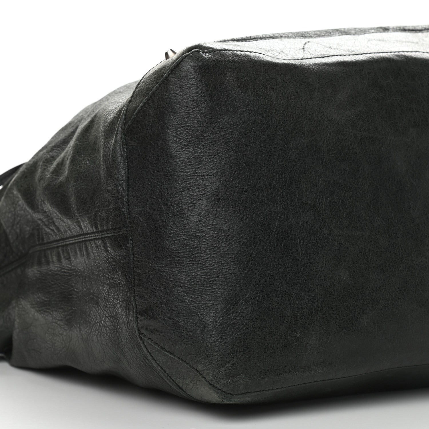Balenciaga Agneau Classic Silver Hardware Courier XL Hobo Black 7 of 12