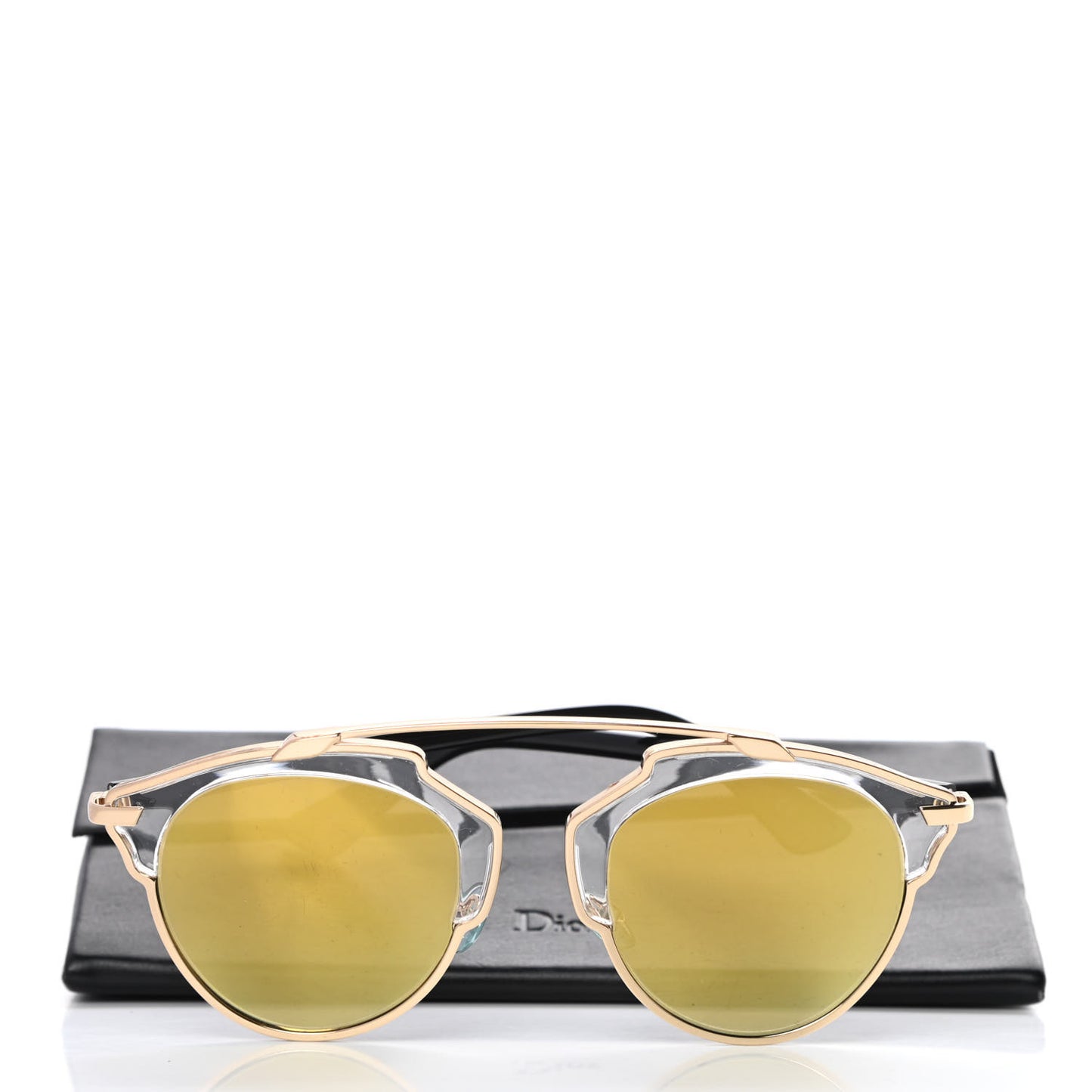 Mirrored So Real Sunglasses Gold
