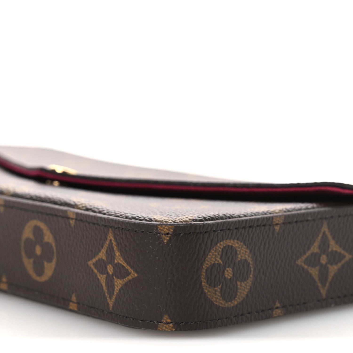 Louis Vuitton Monogram Pochette Felicie Chain Wallet Fuchsia 12 of 12