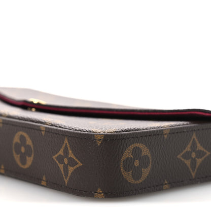 Louis Vuitton Monogram Pochette Felicie Chain Wallet Fuchsia 12 of 12