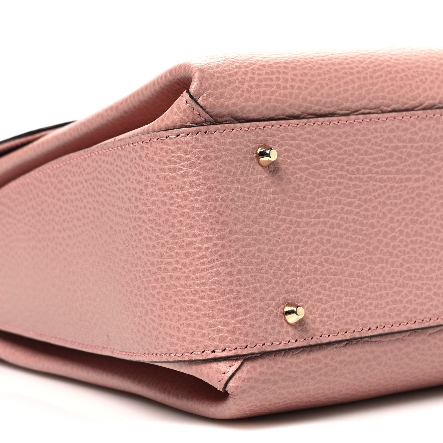 Gucci Dollar Calfskin Medium Interlocking G Top Handle Shoulder Bag Soft Pink 9 of 11