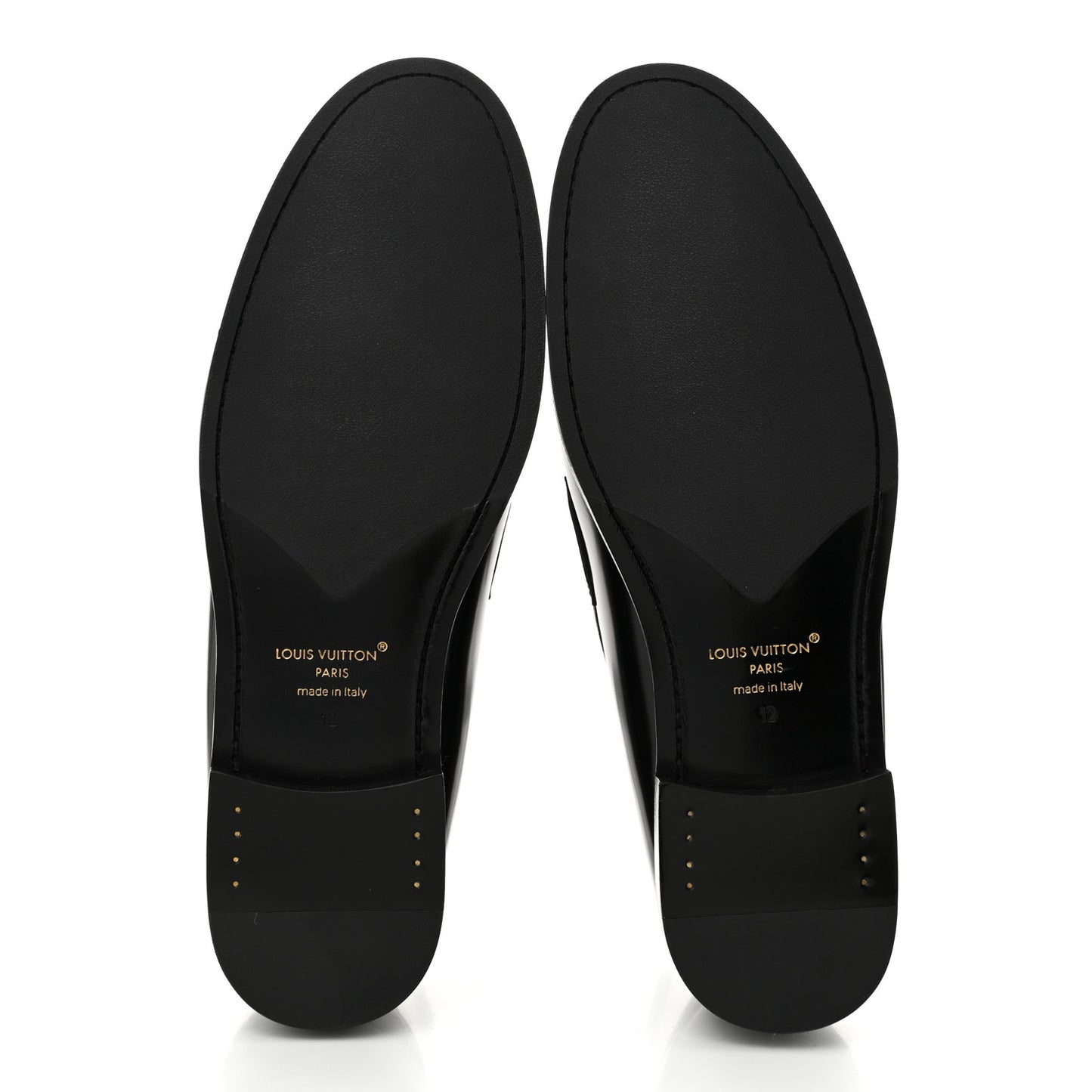 Calfskin Monogram Eclipse Mens Major Loafers 12 Black