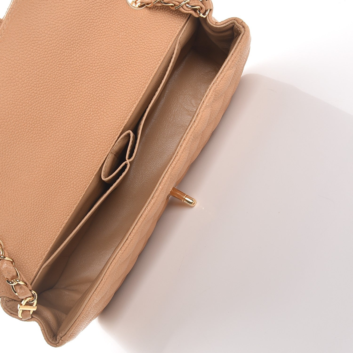 Chanel Caviar East West Flap Beige 5 of 8