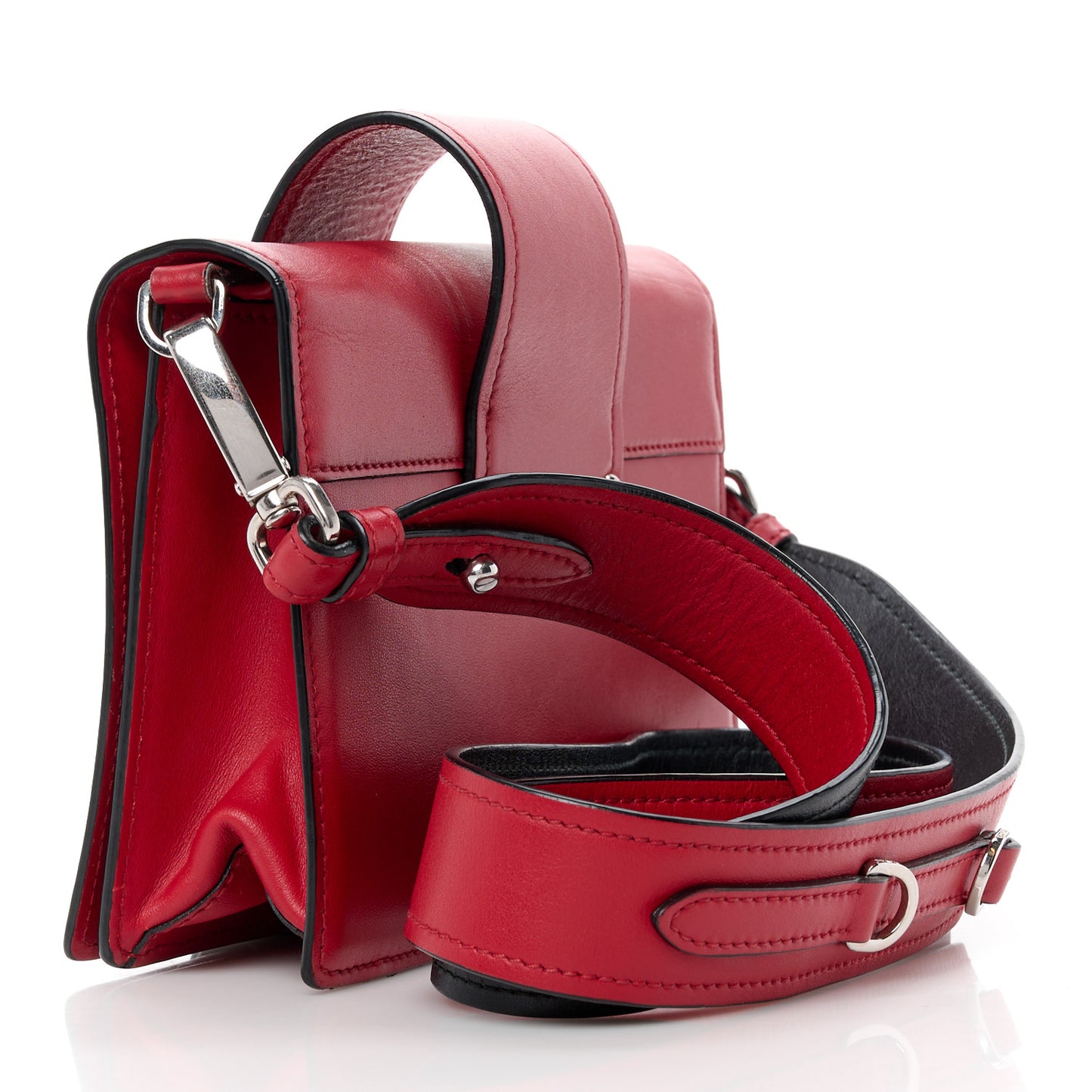 City Calf Plex Ribbon Bag Red