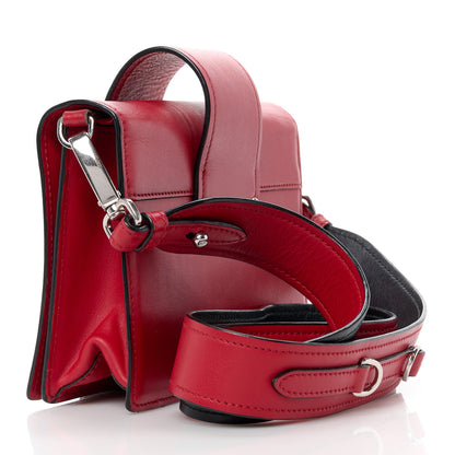 Prada City Calf Plex Ribbon Bag Red 3 of 13