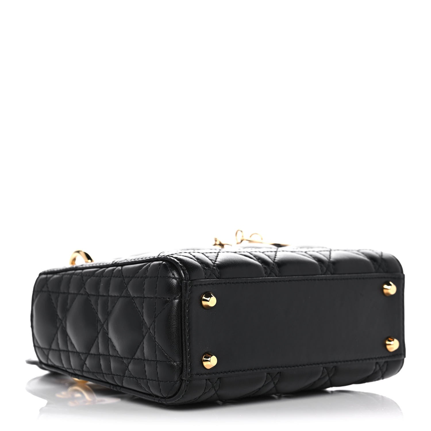 Christian Dior Lambskin Cannage Mini Lady Dior Black 4 of 21