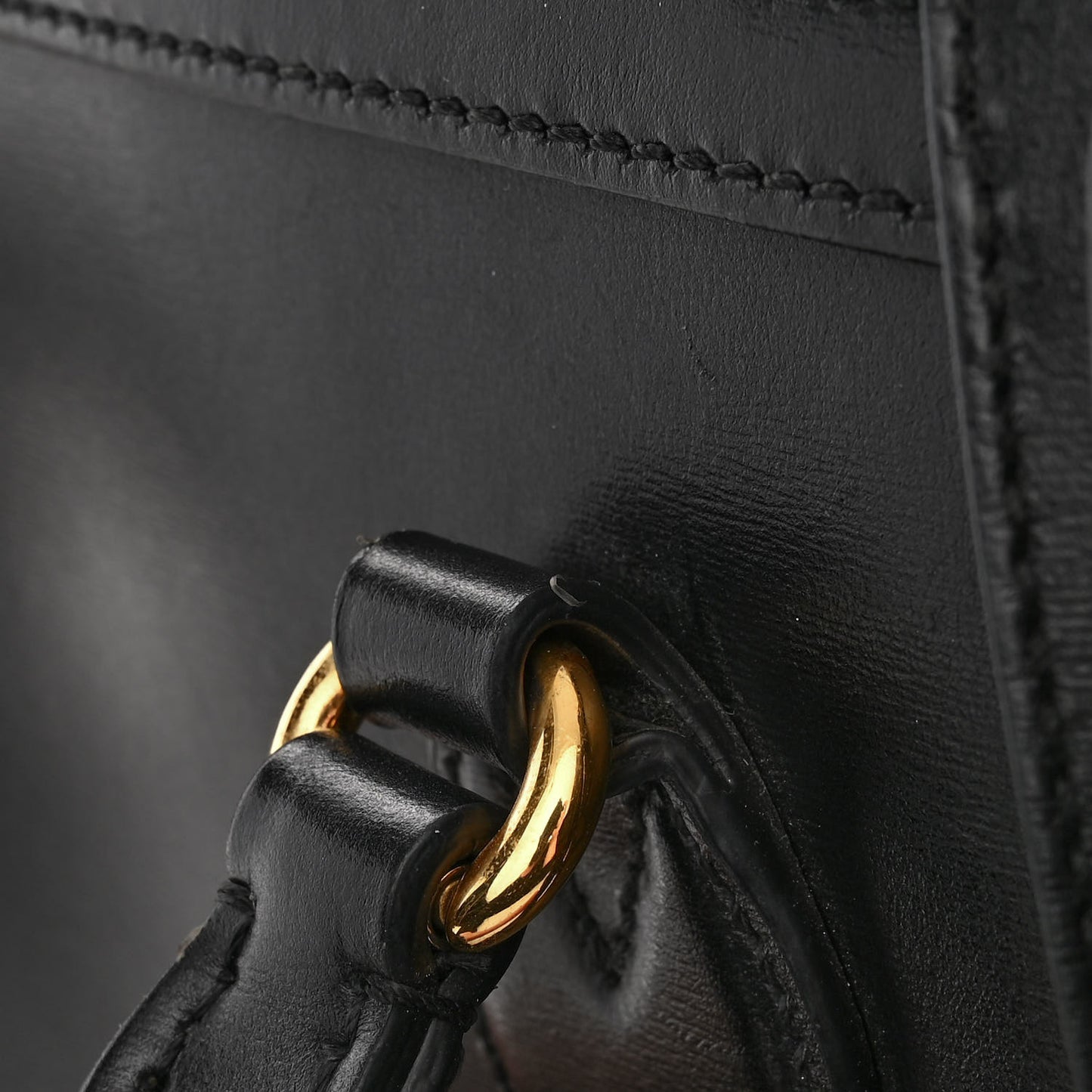 Calfskin Orgasmique Horsebit 1955 Duffle Bag Black Vanilla
