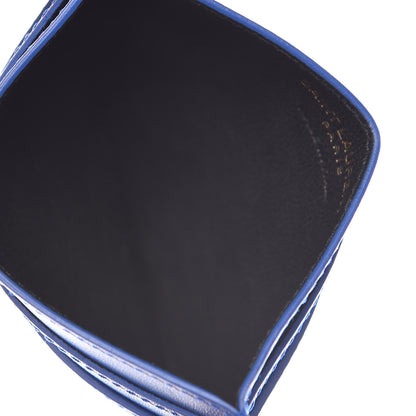 Saint Laurent Calfskin Monogram Credit Card Case Blue Majorelle 5 of 8