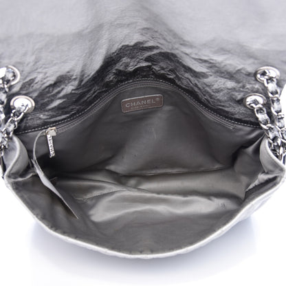 Chanel Vinyl Quilted Jumbo Melrose Degrade Flap Black 5 of 19