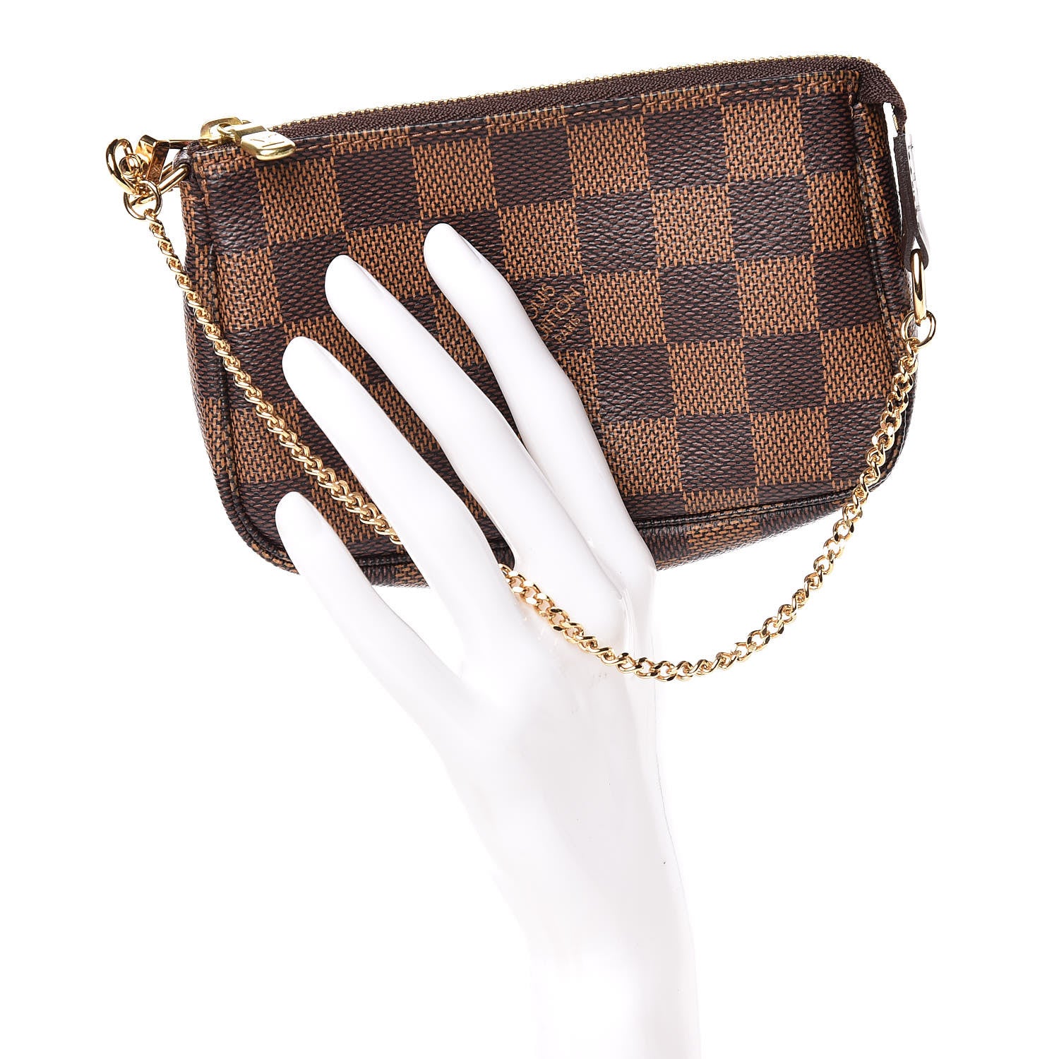 Louis Vuitton Damier Ebene Mini Pochette Accessories 2 of 9