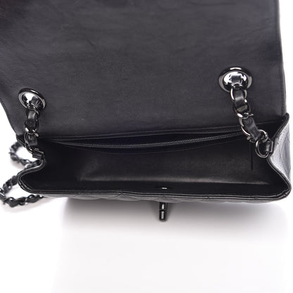 Chanel Crumpled Calfskin Quilted Mini Rectangular Flap So Black 5 of 8