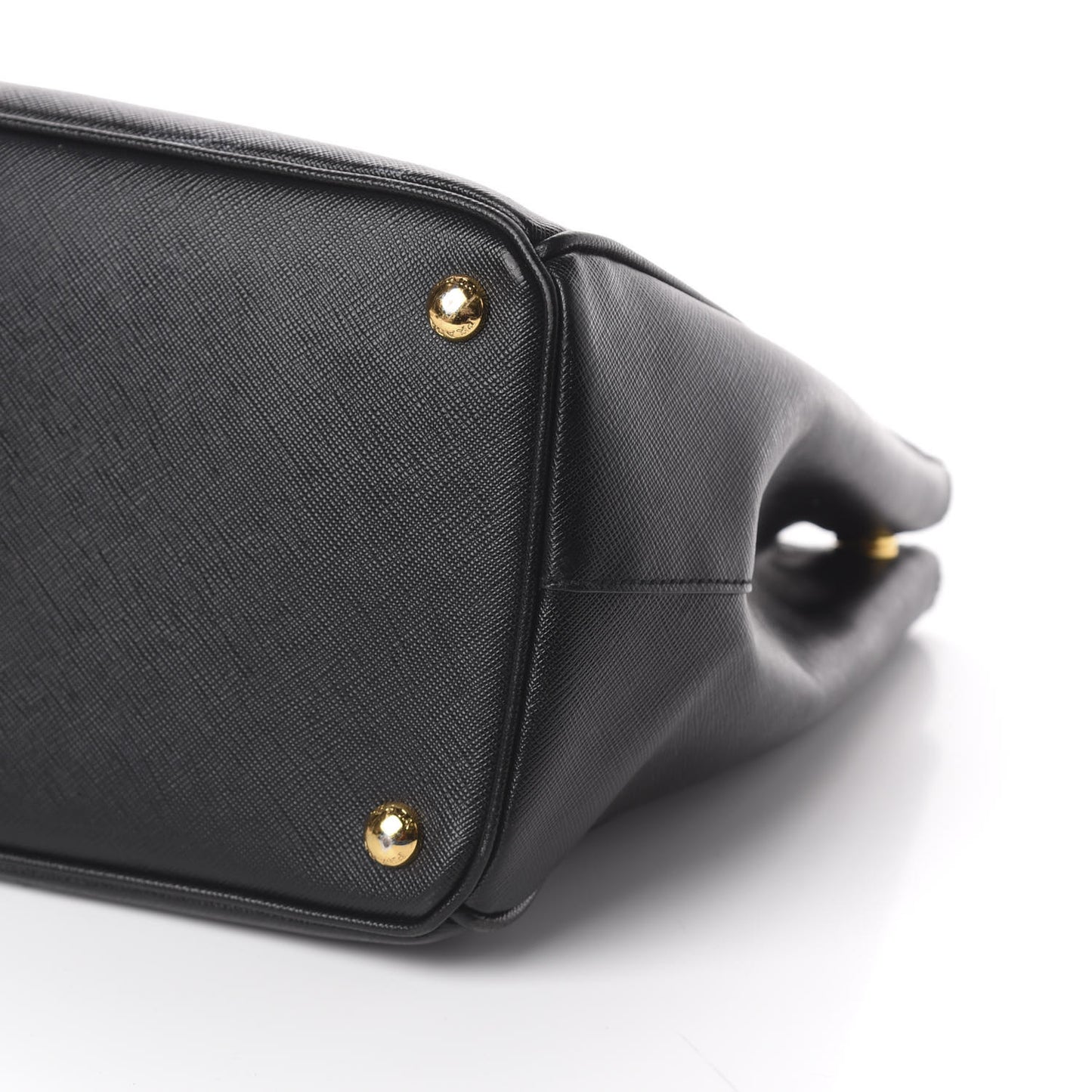 Saffiano Large Galleria Double Zip Tote Black