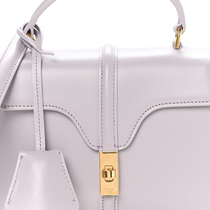 Celine Satinated Calfskin Mini 16 Top Handle Bag Lilac 10 of 12