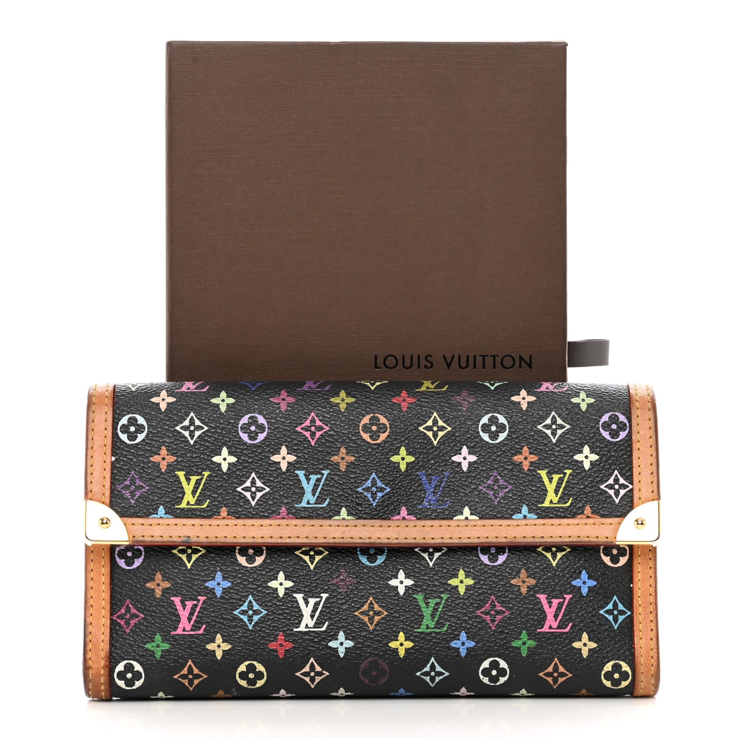 Monogram Multicolor Porte Tresor International Wallet Black