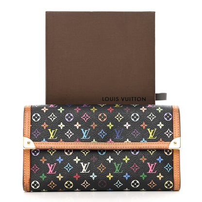 Louis Vuitton Monogram Multicolor Porte Tresor International Wallet Black 16 of 16