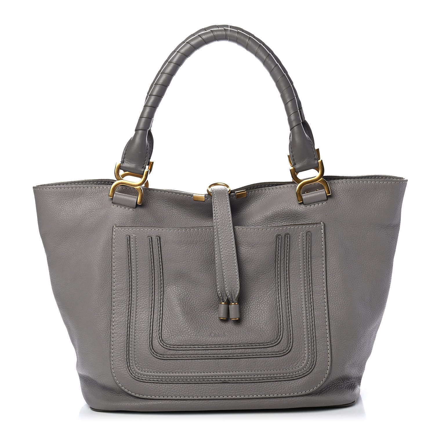 Chloe Calfskin Large New Marcie Tote Cashmere Grey 1 of 4