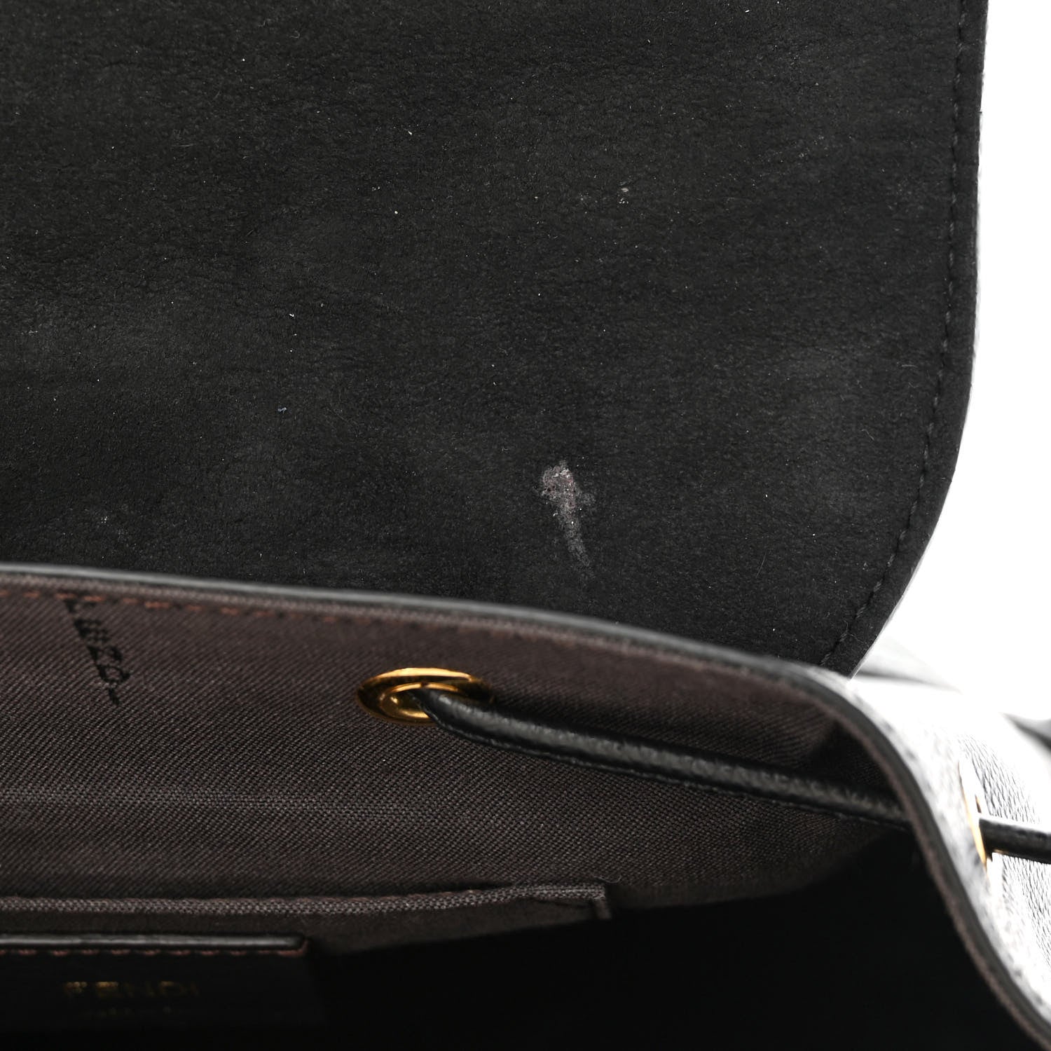 Fendi Vitello Cruise F is Fendi Drawstring Backpack Black 11 of 14