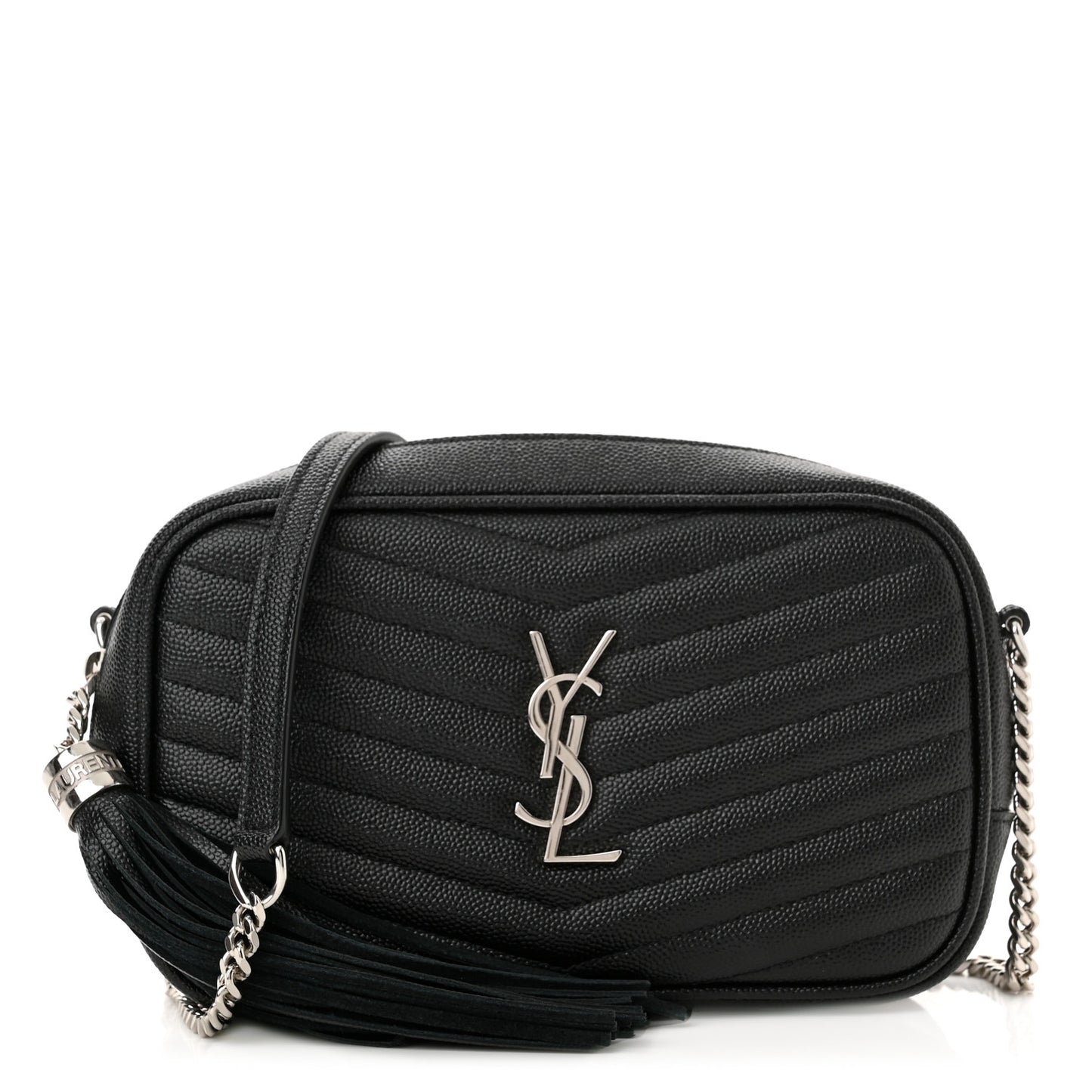 Grain De Poudre Matelasse Monogram Mini Lou Camera Bag Black