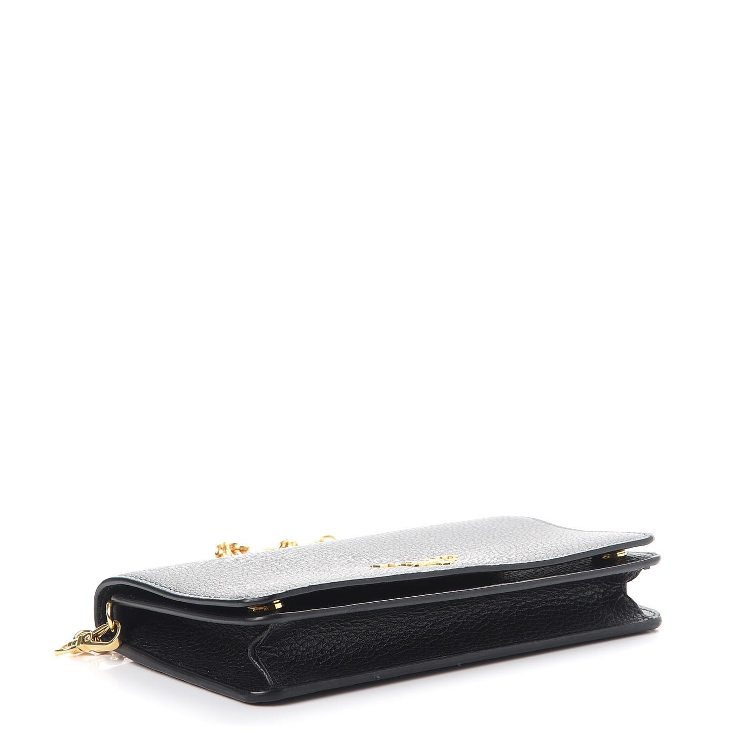 Vitello Daino Mini Chain Bag Nero Black