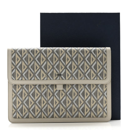 Christian Dior Coated Canvas CD Diamond Hit The Road A4 Case Gray 8 of 8