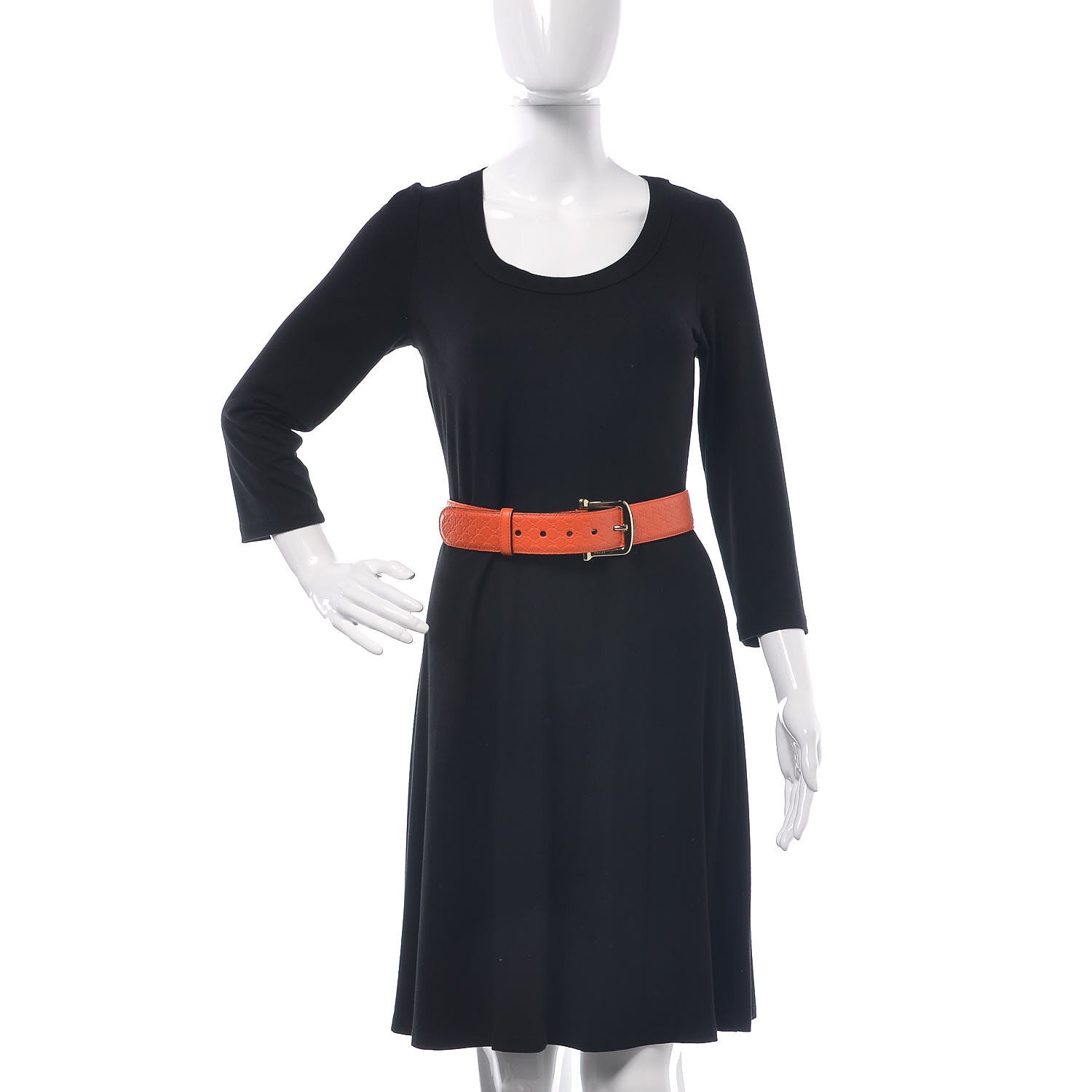 Gucci Soft Microguccissima 40mm Belt 75 30 Sun Orange 2 of 6