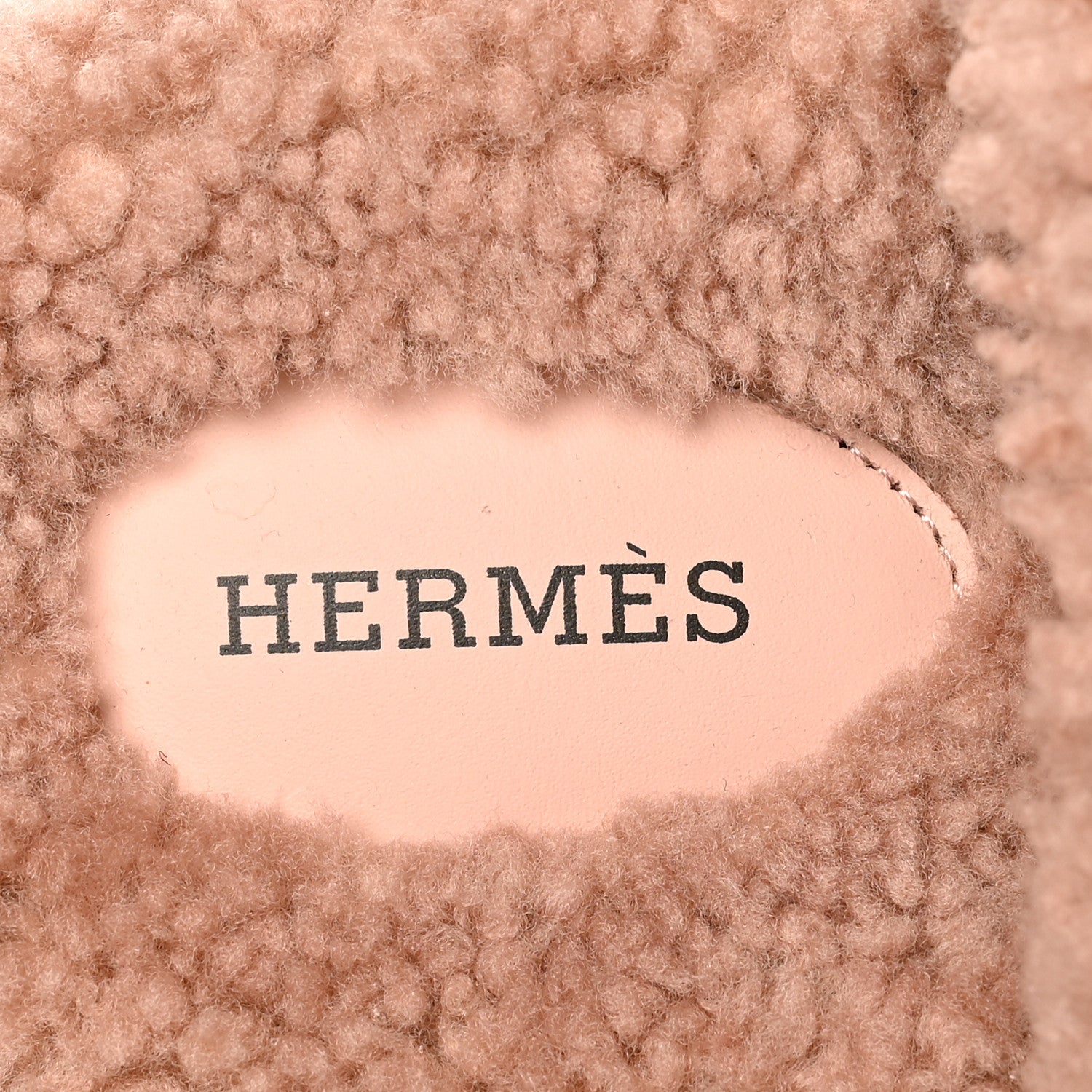 Hermes Woolskin Womens Chypre Sandals 37.5 Bois De Santal 6 of 8