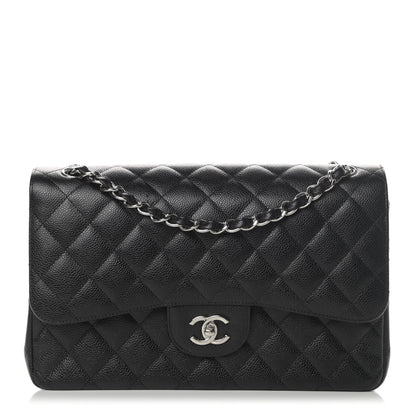 Chanel Caviar Quilted Jumbo Double Flap Black 1 of 16