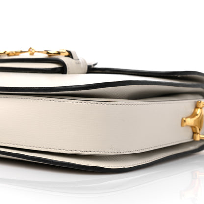 Gucci Azalea Calfskin Horsebit 1955 Shoulder Bag Mystic White 9 of 13