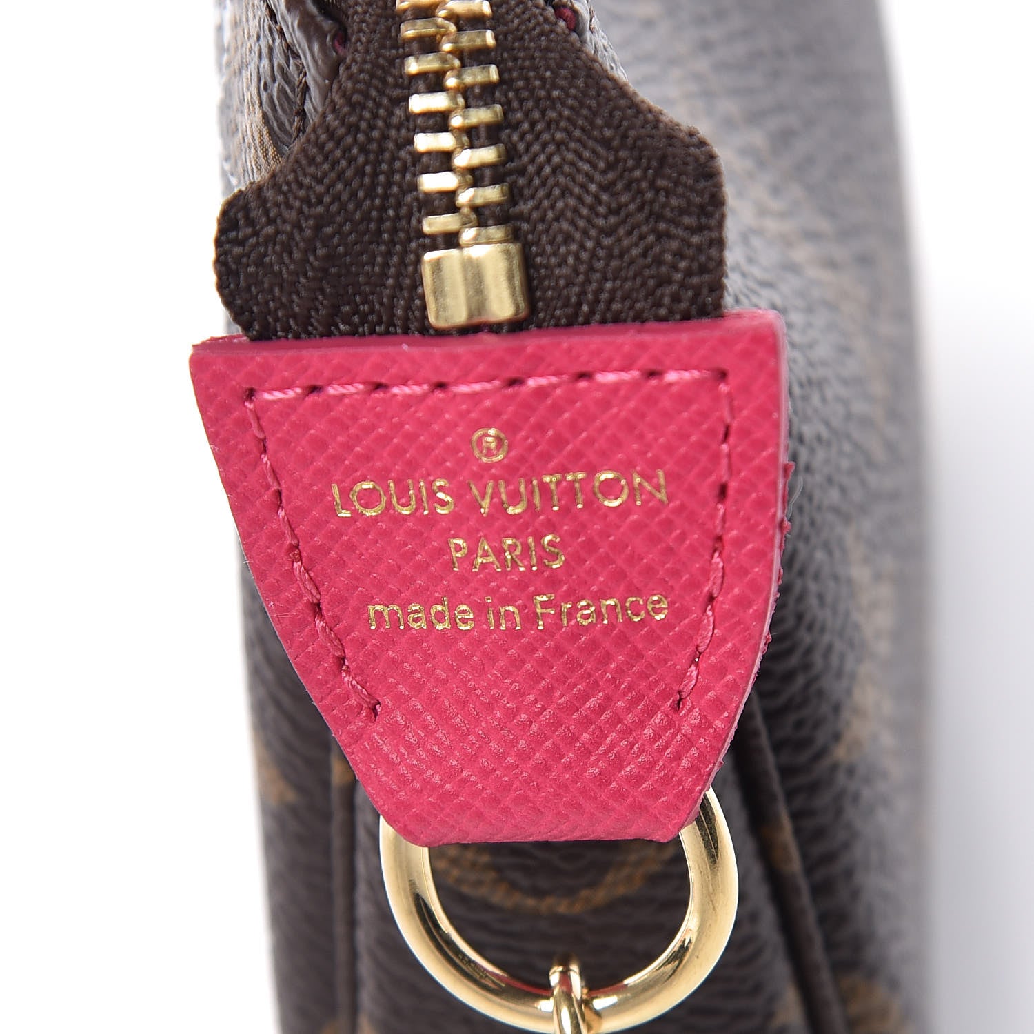 Louis Vuitton Monogram 2019 Christmas Animation Mini Courchevel Pochette Accessories Fuchsia 6 of 8