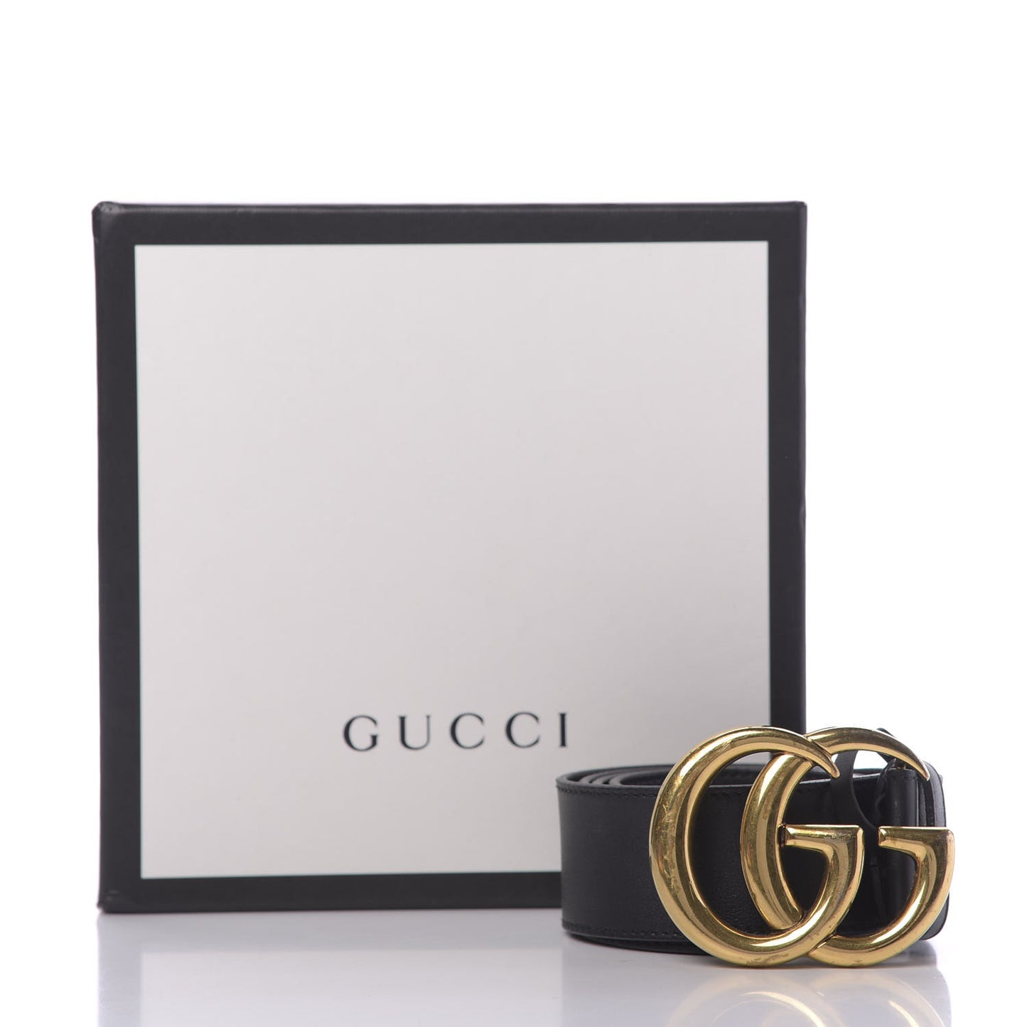 Calfskin Double G 40mm Belt 85 34 Black