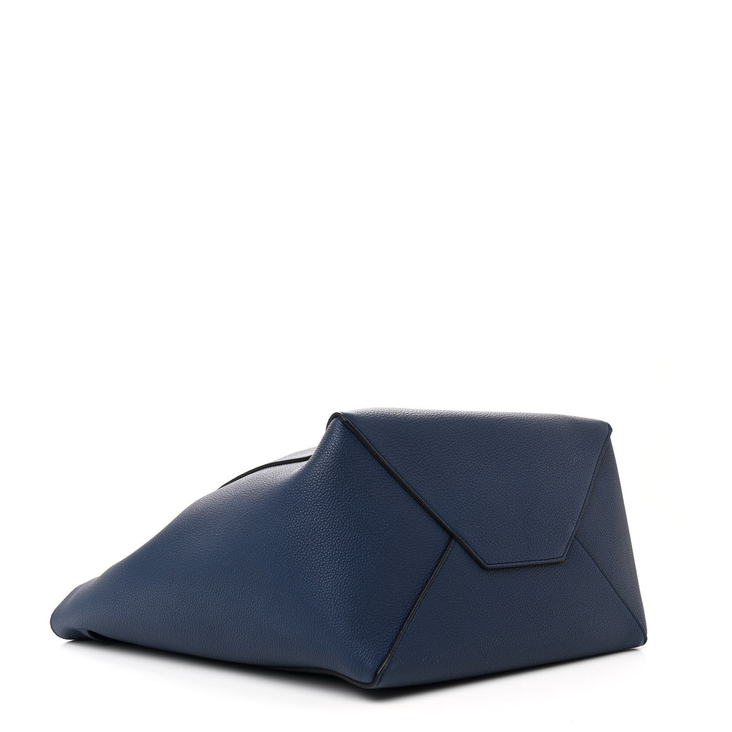 Soft Grained Calfskin Small Belt Cabas Phantom Deep Blue