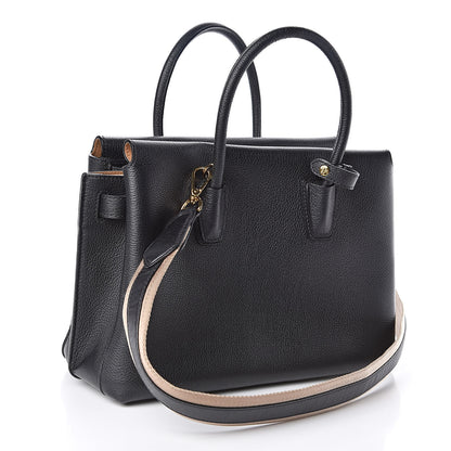 MCM Grained Calfskin Medium Milla Tote Black 3 of 9