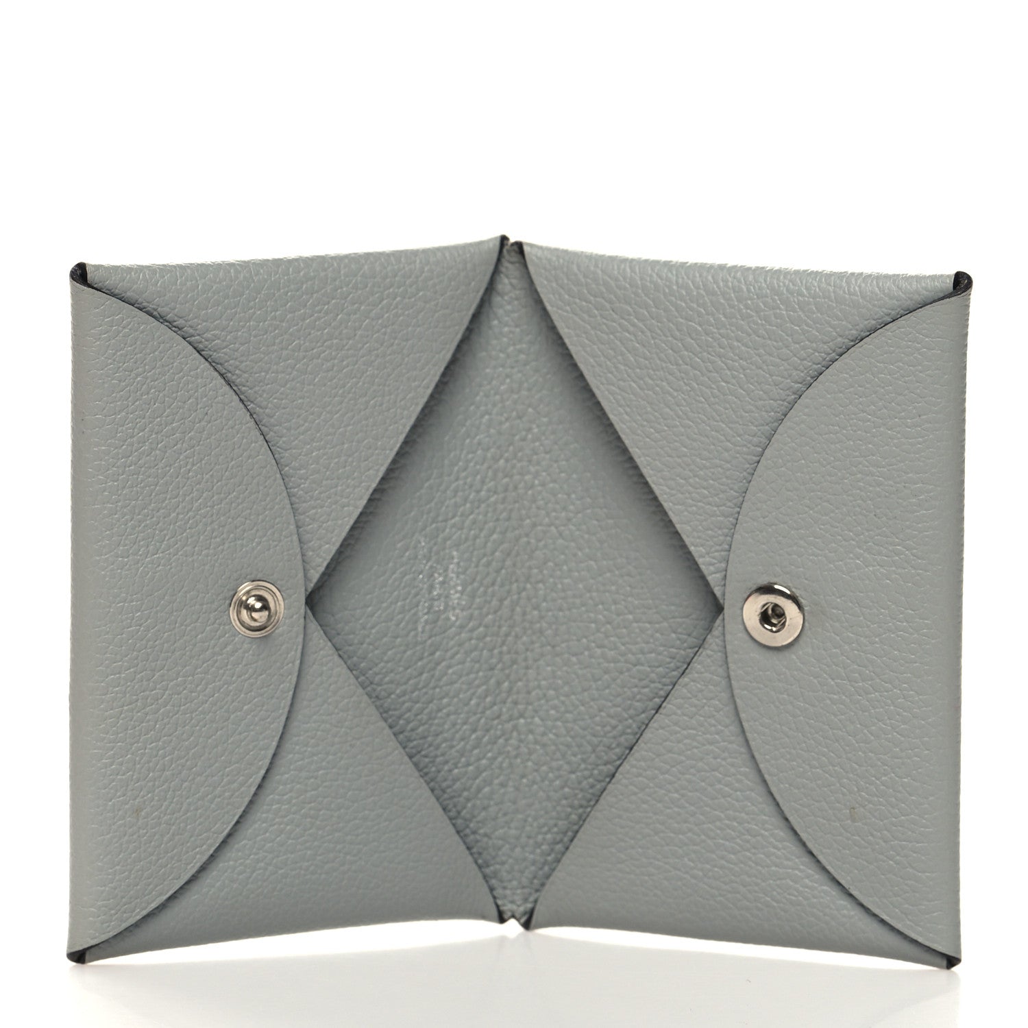 Hermes Evercolor Calvi Card Case Bleu Glacier 5 of 10