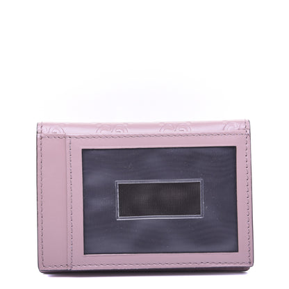 Gucci Guccissima Bow Train Pass Case Soft Pink 11 of 11