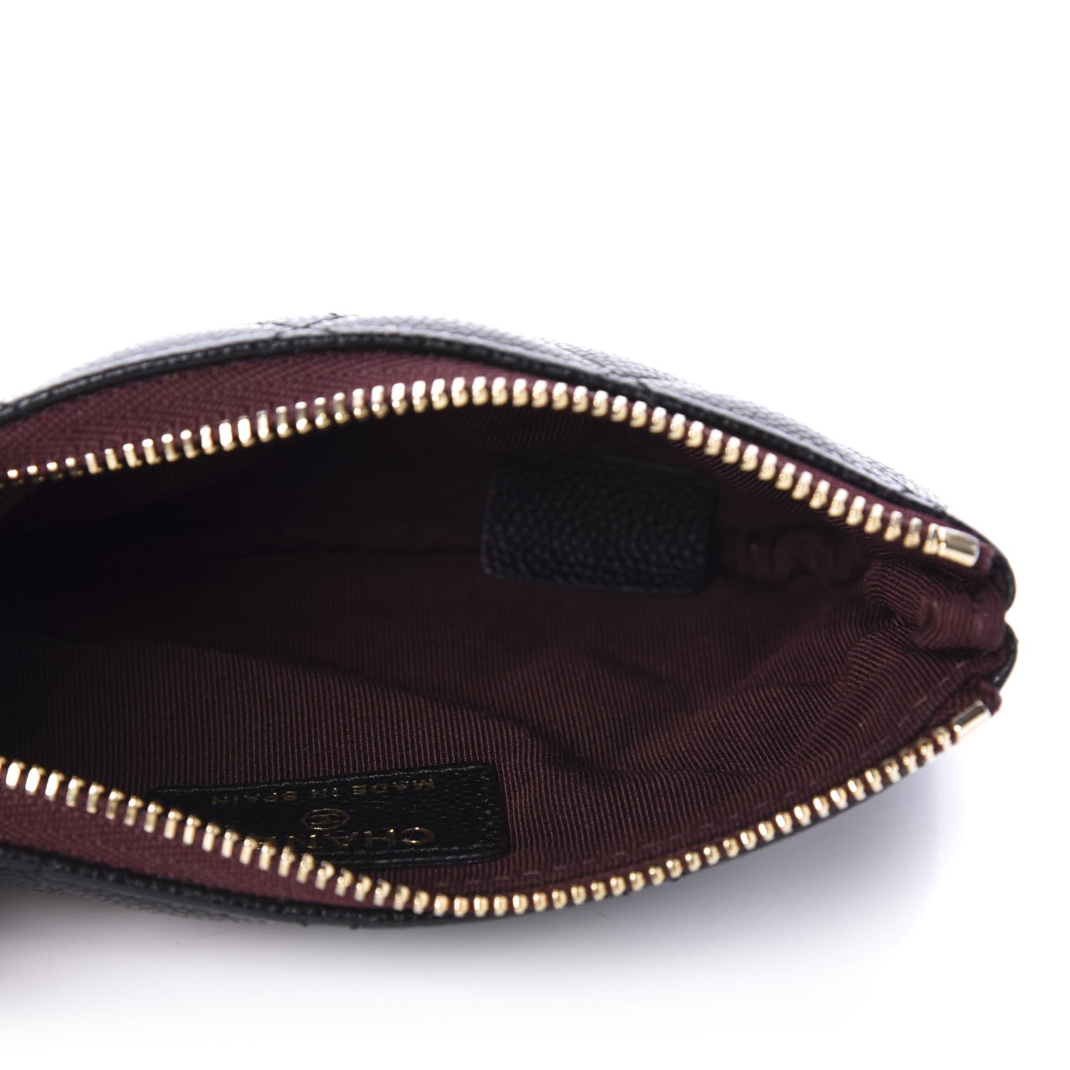 Chanel Caviar Quilted Small Cosmetic Case Black 5 of 9