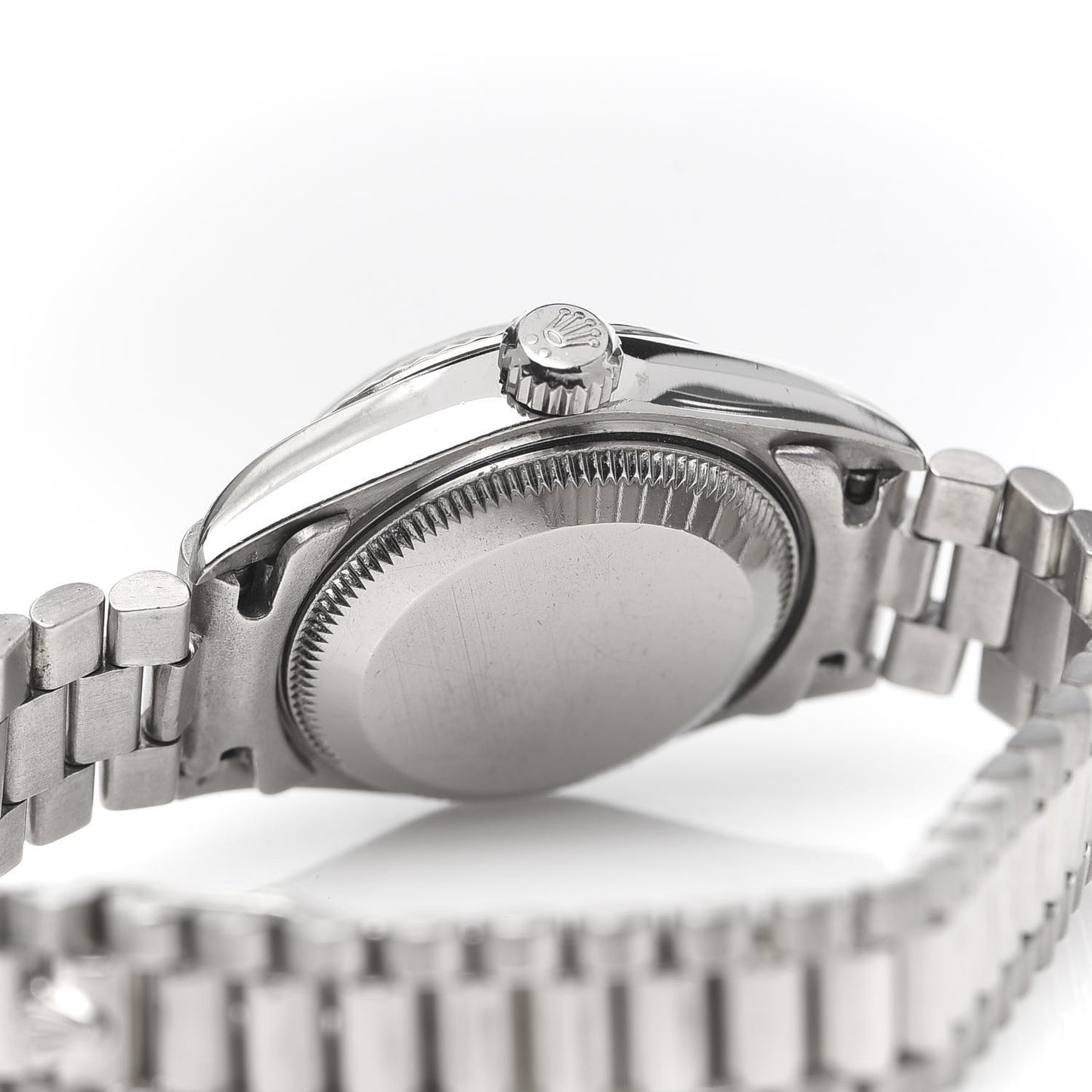 18K White Gold Diamond 26mm Datejust President Watch Silver Jubilee 69179