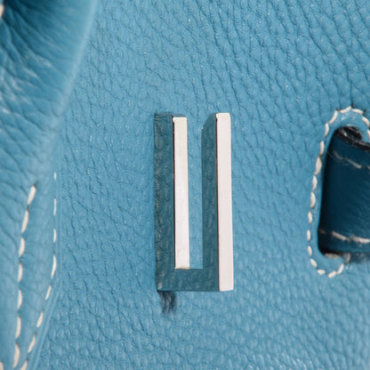 Hermes Togo Birkin 35 Blue Jean 7 of 23