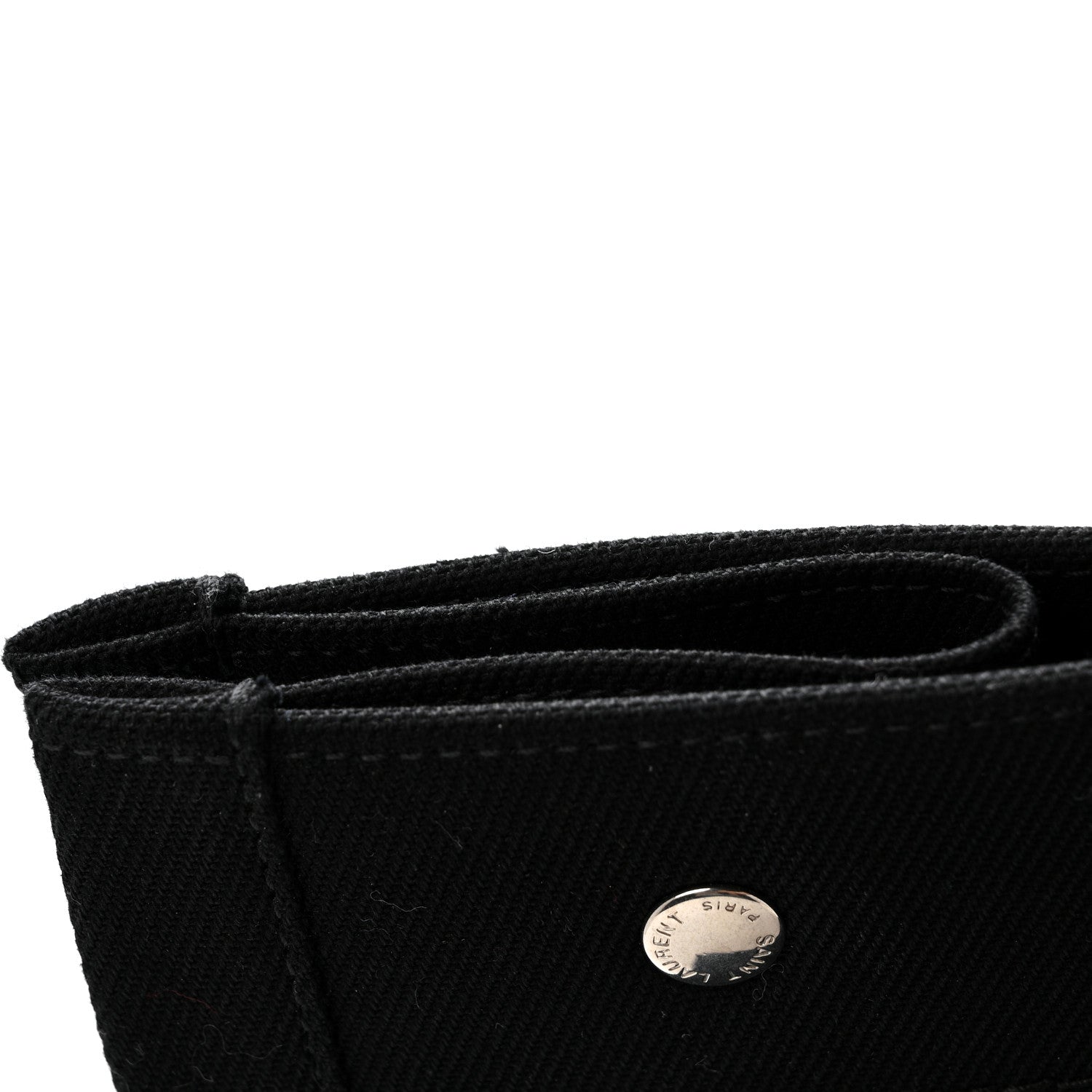 Saint Laurent Linen Calfskin Rive Gauche Tote Black 12 of 15