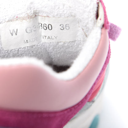 Chanel Nylon Calfskin Suede Womens CC Sneakers 36 Fuchisa Pink 8 of 8