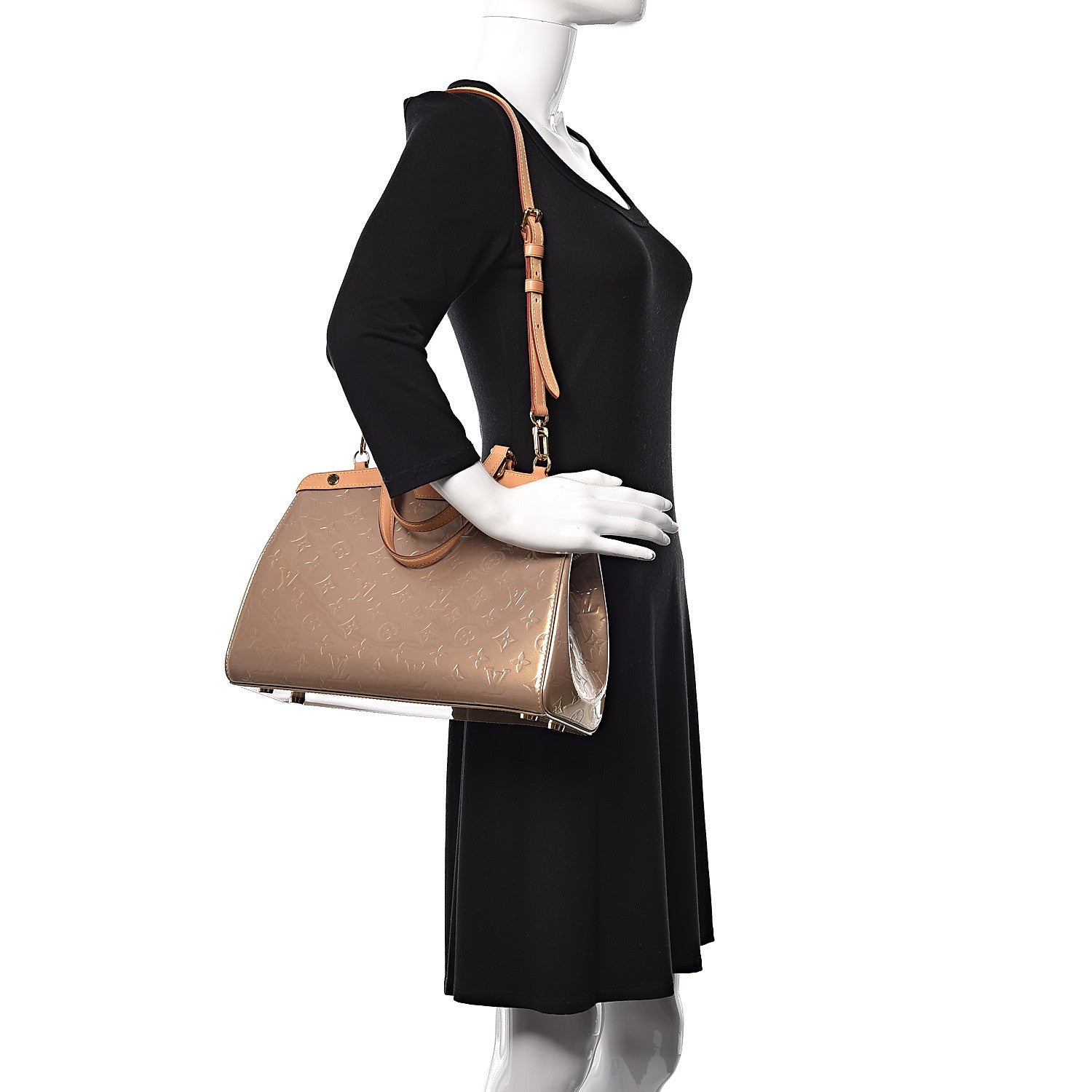 Louis Vuitton Vernis Brea MM Beige Poudre 2 of 9