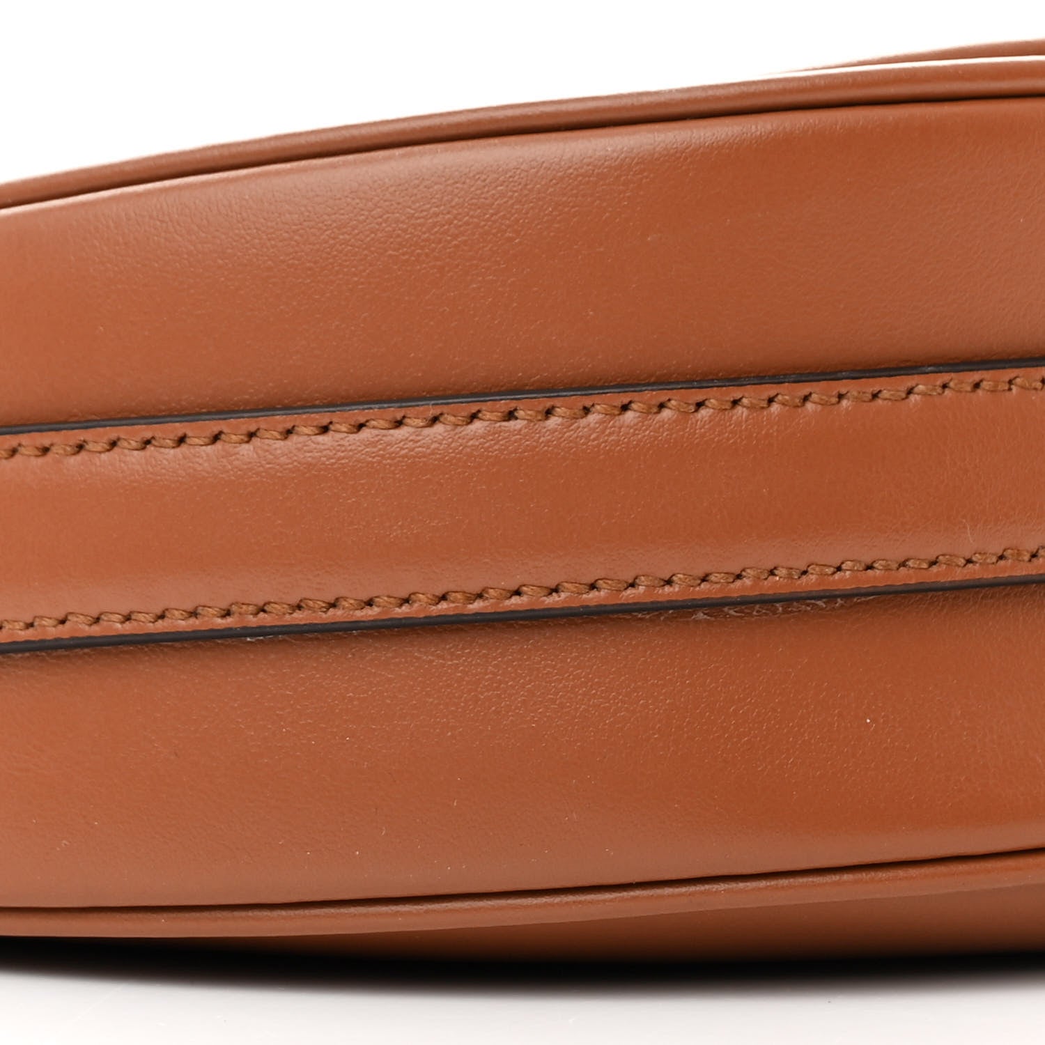 Prada Soft Calfskin Arque Shoulder Bag Cognac 9 of 14