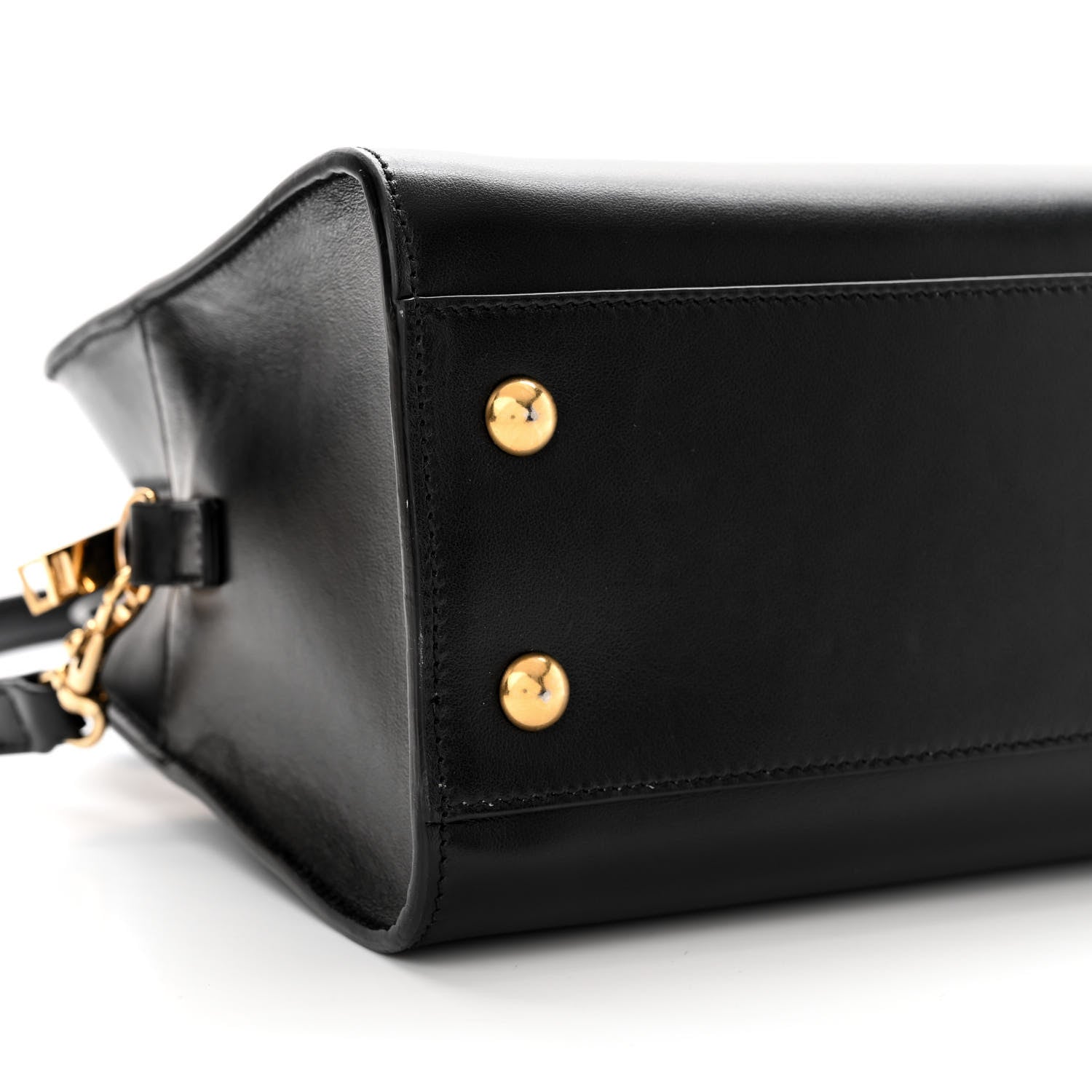 Saint Laurent Calfskin Monogram Baby Cabas Black 9 of 12
