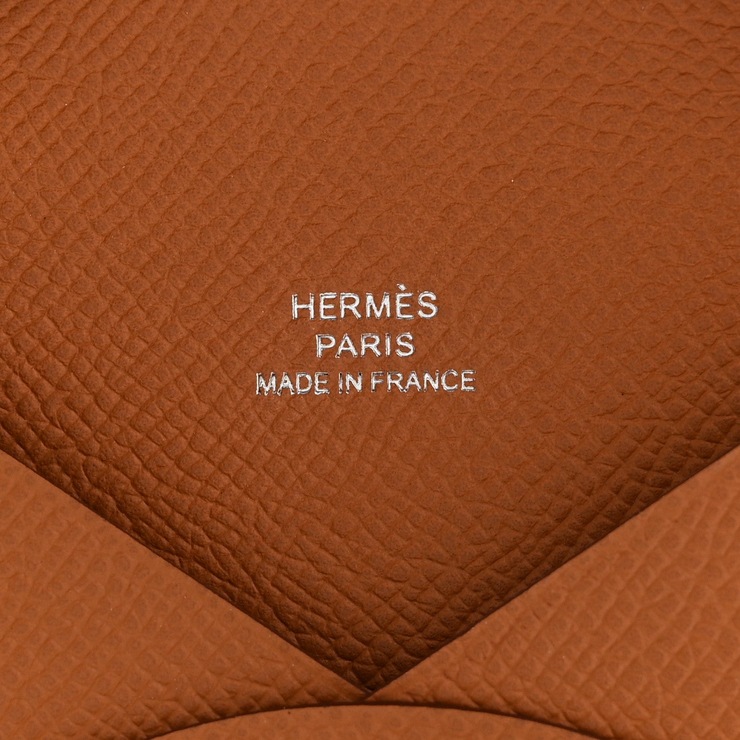 Hermes Epsom Calvi Card Case Gold 6 of 8