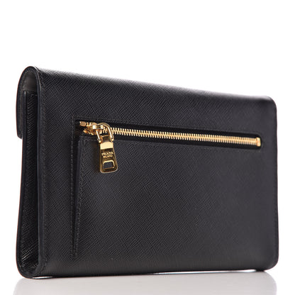 Prada Saffiano Sound Clutch Black 3 of 11