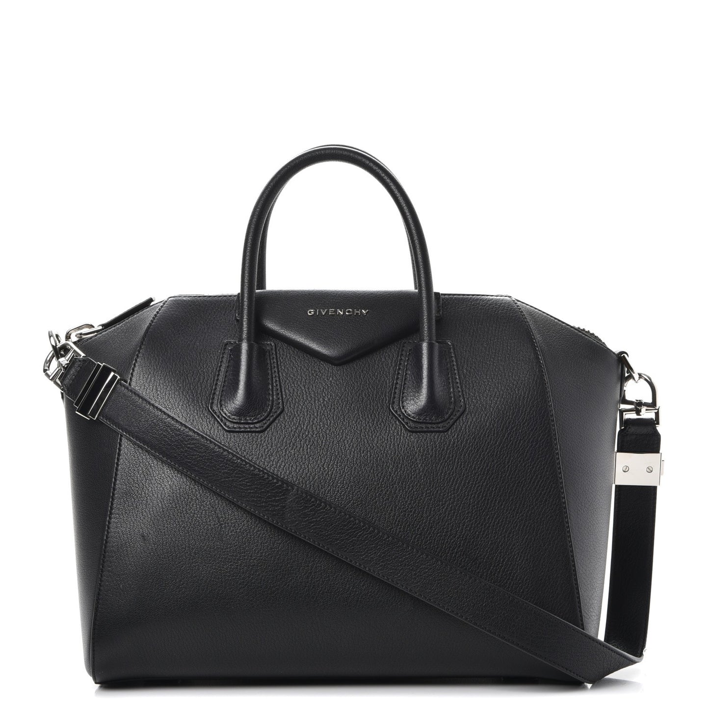 Sugar Goatskin Medium Antigona Black