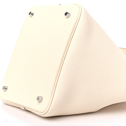 Hermes Taurillon Clemence Picotin Lock 22 MM Nata 8 of 8